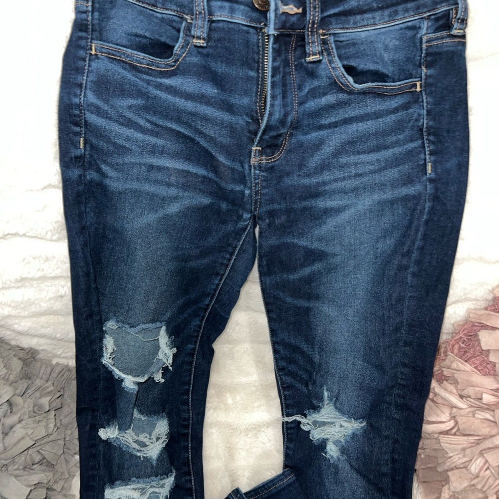 American eagle dark wash skinny jeans